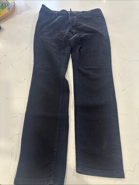 LOFT Black Straight-Leg Jeans